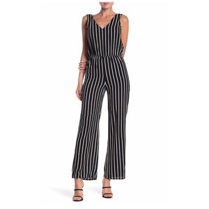 NWT Love...Ady Stripe Double V Jumpsuit!